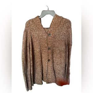 Daisy Fuentes 1x brown cardigan
